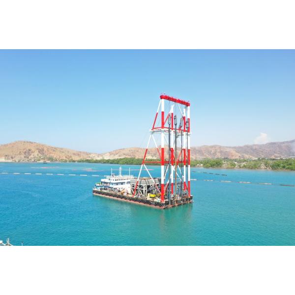 Offshore Bvem Intelligent Bottom Feed Vibroflotation Stone Column Pile Construction Barge