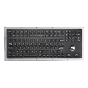 Buy cheap 116 Keys Black Ruggedized Keyboard With Trackball And Numeric Keypad from wholesalers