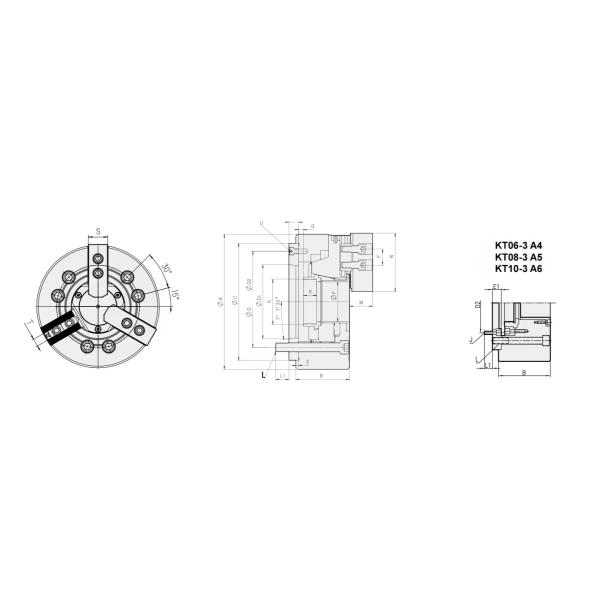 3 Jaw Lathe CNC Hydraulic Chuck Solid 250mm 12'' CNC Power Chuck