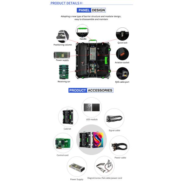 16 Scan Mode Waterproof P3.91P4.81 P2.9 P2.6 Panel Rental Led Screen for Renting Outdoor Led Display Wall