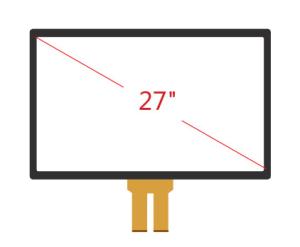 Quality Embedded 27&quot; G+G Projective Capacitive Touch Screen , Lcd Touch Screen Panel for sale
