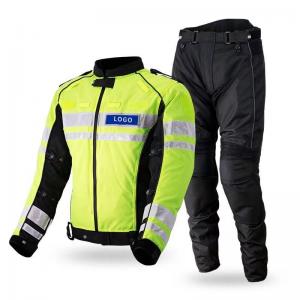 Quality Police Hi Viz Motorcycle Jacket Uniform Men Unisex Outdoor Cycling for sale