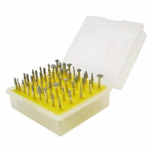 China Diamond Coated Grinder Head Lapidary Burr Drill For Dremel Rotary Tools Pack Of 50Pcs on sale