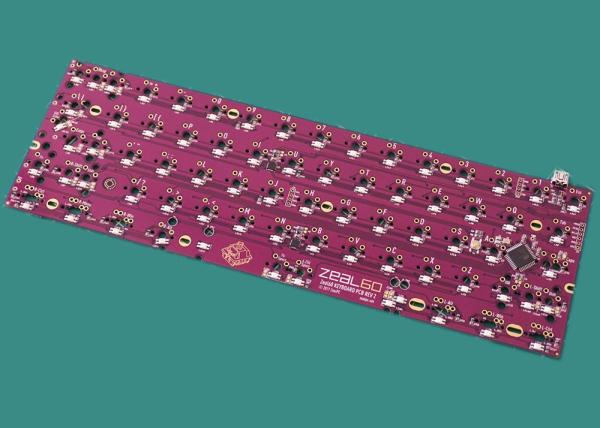Buy 3 Pin Custom Keyboard PCB RGB Kbd75v2 Hot Swappable PCB Orange at wholesale prices