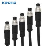 3 Pin A Code M8 Connectors Male 60V Waterproof IP67 Connector For Sensors