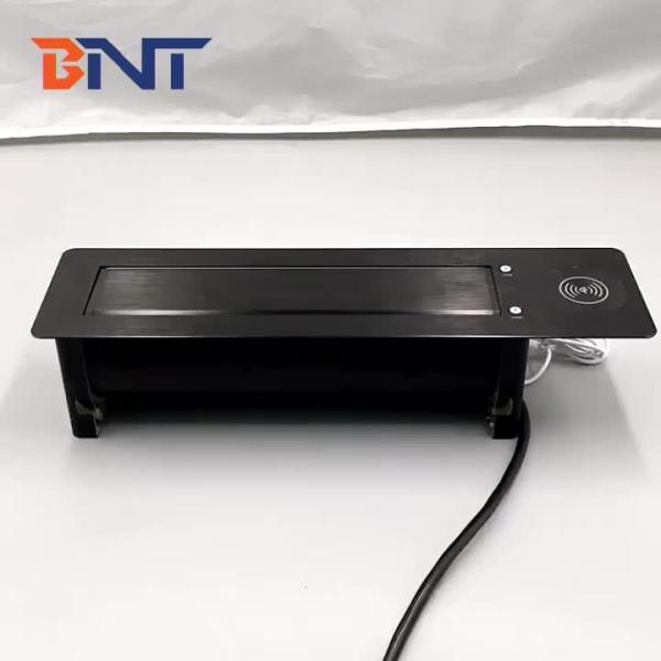 Buy With Wireless charger hidden table motorized power socket with EU power plug at wholesale prices