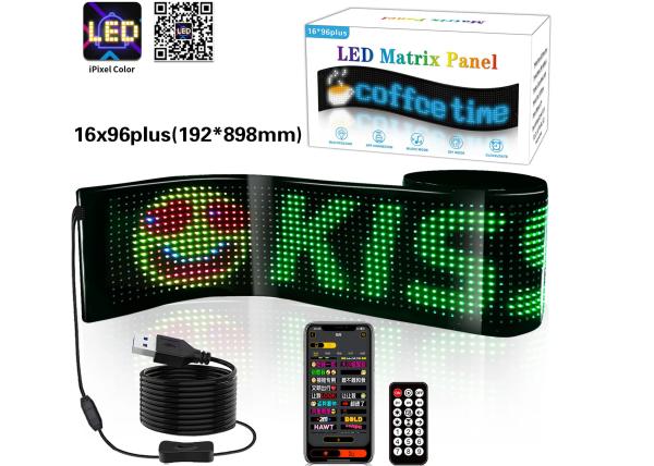 Buy DIY LED Sign Matrix Panel Screen APP Control For Shop Billboard Bar Car NEW Size 1696 Plus at wholesale prices