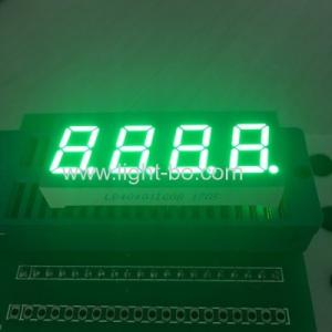 Quality Four Digit 7 segment Numeric LED Display 0.4 inch pure green for temperature control for sale