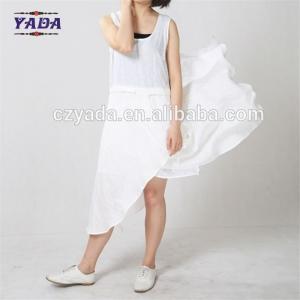 China Ladies white sleeveless cotton casual elegant mini formal office dresses sexy dress for women on sale