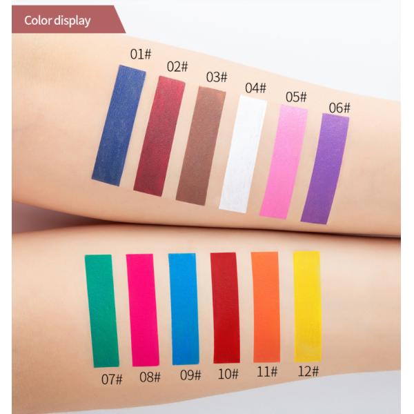 12 Color Neon High Pigment Eyeshadow 40g Lightweight Custom Privater Labels