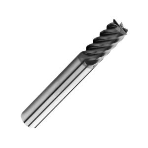 China 6 Flute Flattened Carbide End Mill TiAIN Coated For Finishing Milling Cutter on sale