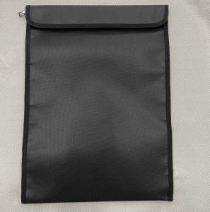 China Silver Fireproof File Bag Non Irritating Fiberglass 1000℉ 17x27cm on sale