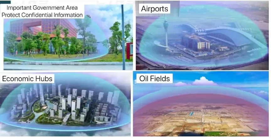 UAV UAS FPV Anti Drone Detection and Jamming System 20-6000MHZ with IP65 Waterproof