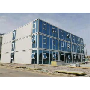 Quality Prefab Container House Galvanized Structure Glass Wool Panel for sale