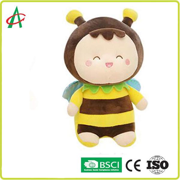 Buy Polypropylene Plush Filling Polyester Fabric Bee Plush Toy at wholesale prices