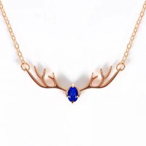 China Custom Rose Gold Plated 925 Silver Jewelry Pendant Love Birds Pendant Sterling Silver Necklace on sale