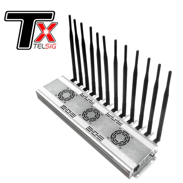Three Fan Mobile Phone Signal Jammer With 12 Channels