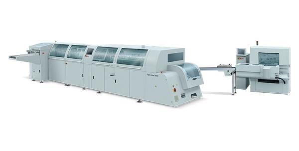 Buy 1600 Cycles/H Seamless Workflow Book Binding Machine With 4 Clamps at wholesale prices