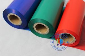 China Adhesive paper thermal sticker printing color resin label printer thermal transfer ribbon on sale