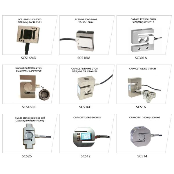 Customizable SC9B 1Ton Alloy Steel Shear Load Pin-Type Load Cell for Crane Compression Tension Shaft Pin Weight Sensor
