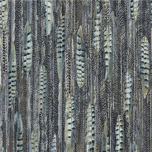 Fashion PVC Modern Removable Wallpaper , Vinyl Grey And White Wallpaper