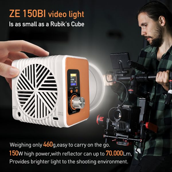 Handheld 150w live broadcast light with adjustable brightness. Mobile live broadcast fill light is suitable for outdoor shooting and live broadcast