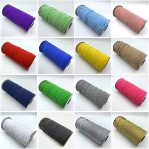 Quality Wholesale flat elastic cord for note book roll packing color elastic band tape for sale