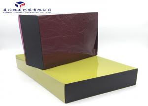 Rectangle Shape Small Plastic Packaging Boxes Yellow Color PVC Sleeve 38X25X9cm