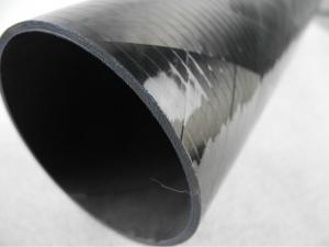 China Printing Machine Beam Carbon fiber Filament Wound Tube 30 Degree Winding Angle on sale