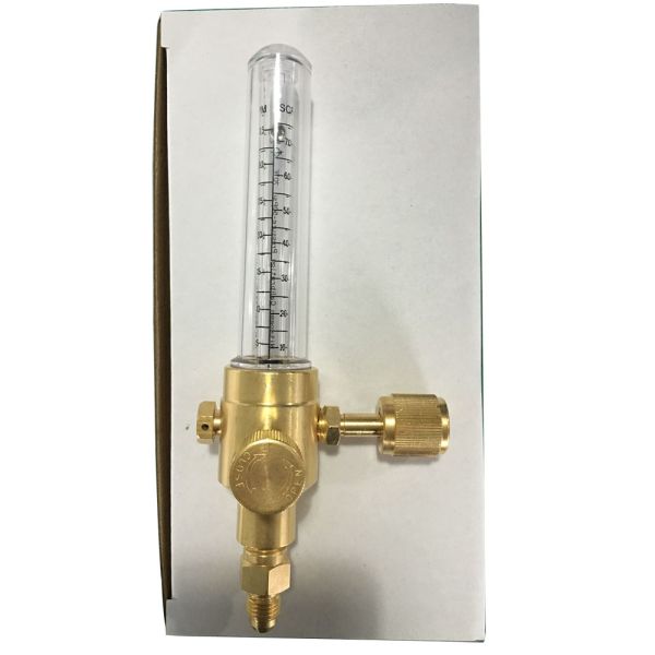 1/4-Inch Female Flare Inlet Connection Single Flowmeter for Argon Nitrogen Regulator