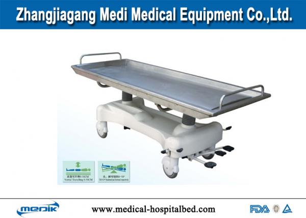 Hydraulic Electric Patient Transfer Trolley Removable Stainless Steel Top