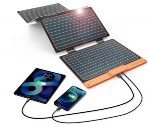 Quality Foldable USB Portable Solar Charger Monocrystalline Photovoltaic Module 18W for sale