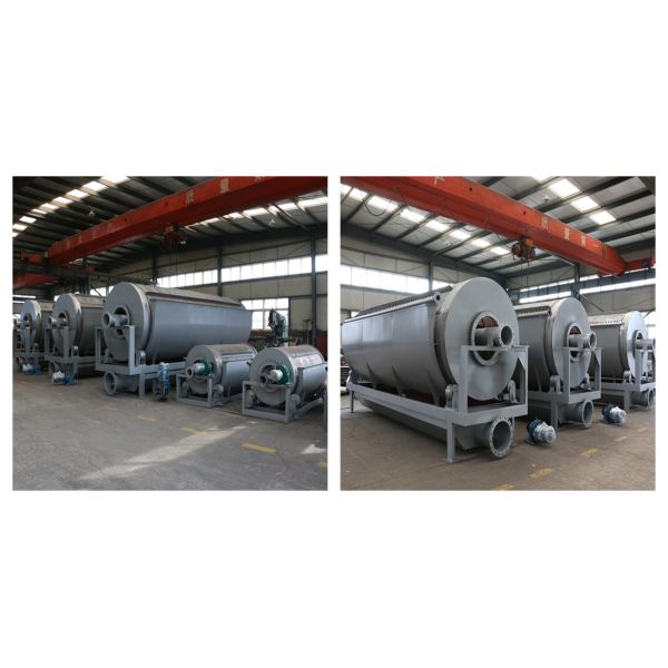 5000L/Hour Sugarcane Bagasse Paper Pulp Seaweed Dewatering Separator Micro Screen Rotary Drum Filter