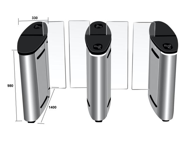 Buy 0.2S Fingerprint Turnstile Access Control Facial Recognition Turnstile at wholesale prices