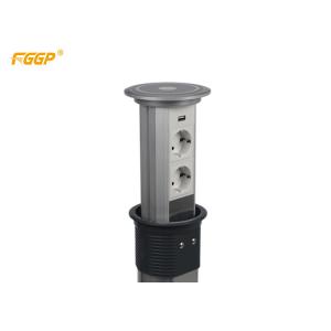 2 Position 16A 250V EU Standard Pop Up Power Points For Office Tables