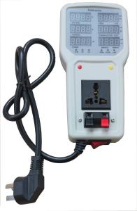 Quality Portable power meter analyzer with USB, current voltage power factor frequency upper lower limit alert setting for sale