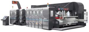China Valco System Flexo Folder Gluer Machine With UV Drying Full Servo Control on sale