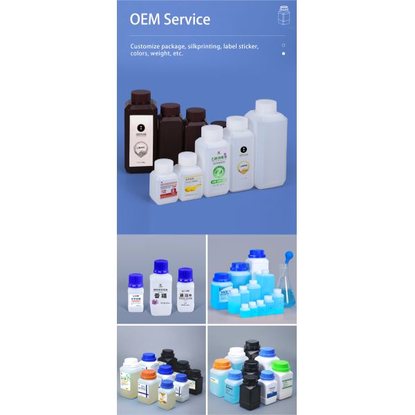 Screw Cap Biological Hdpe Plastic Reagent Bottles Chemical Solvents 125 Ml