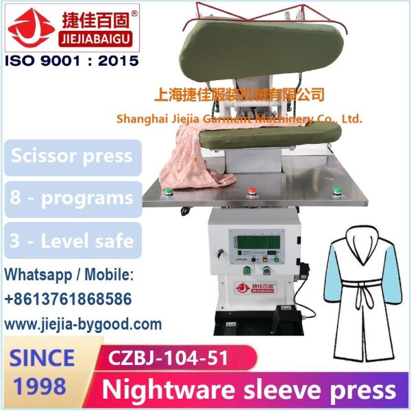 LED plc Industrial Nightclothes steam Pressing Machine LED PLC Control steam heating system