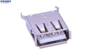 Quality Data Line Plug Usb Female Connector , AF Type Micro Usb Pcb Connector for sale