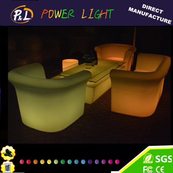 Buy Color Changing Plastic LED Single Lounge Sofa Sets at wholesale prices