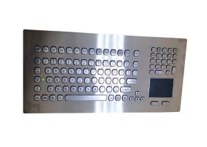 Quality 3 LEDs 104 Keys Panel Mount Keyboard For Machine Control Optional Trackball for sale