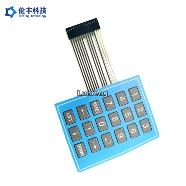 Buy 3M9448 Adhesive Flat Custom Membrane Switch Mechanical Keyboard at wholesale prices