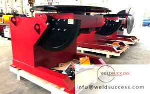 Quality 3000kg Fixed Pipe Welding Positioners , Automatic Rotary And Tiltling Turntable Positioner for sale