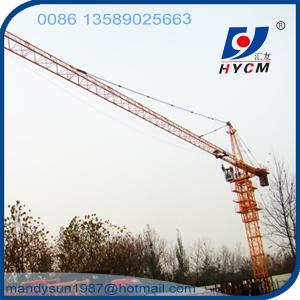 China 6 ton 56 m Boom Construction Building Self Erecting Hammer Head Tower Crane on sale