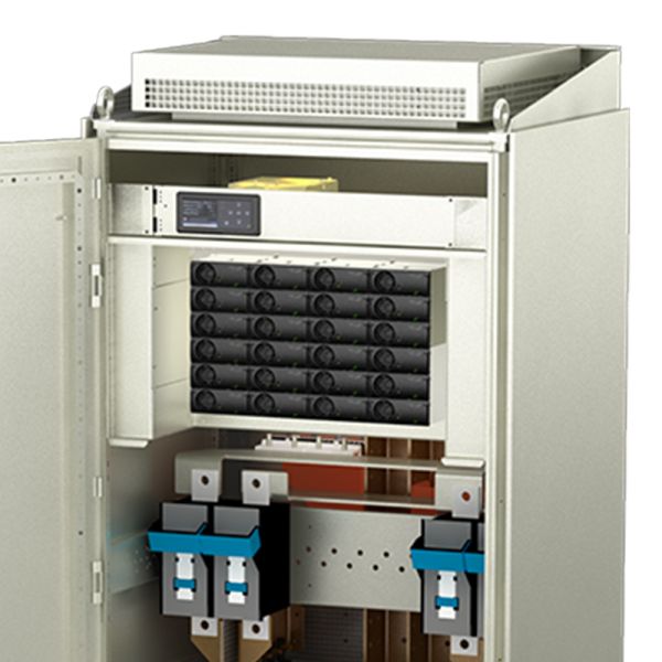 IP43 Cabinet Smartpack2 Controller Eltek Flatpack Power System 24/1800 HE Rectifier