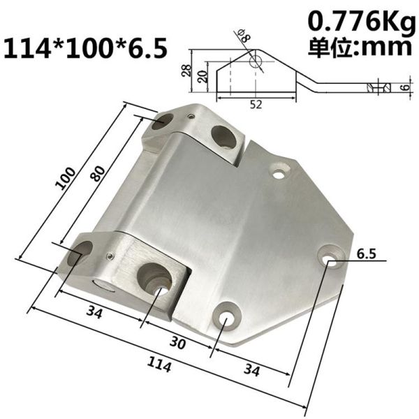 SS304 Heavy Duty Torque Hinge For Office Equipment