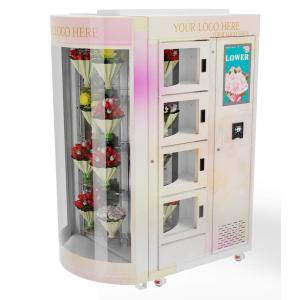 Smart Automatic Flower Vending Machine With Coin QR Code And Token Payment Options