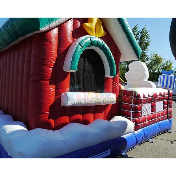 Inflatable Party Combo Jumping Castle Snowman Archway Christmas Moonwalk