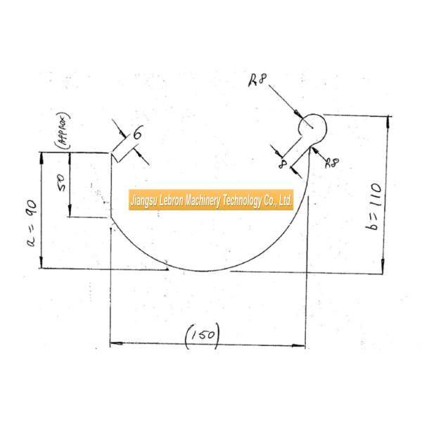 Chain Drive 12-15m/Min Steel Half Round Gutter Machine 18 Stations